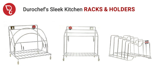 Organize in Style: Durochef's Sleek Kitchen Racks & Holders