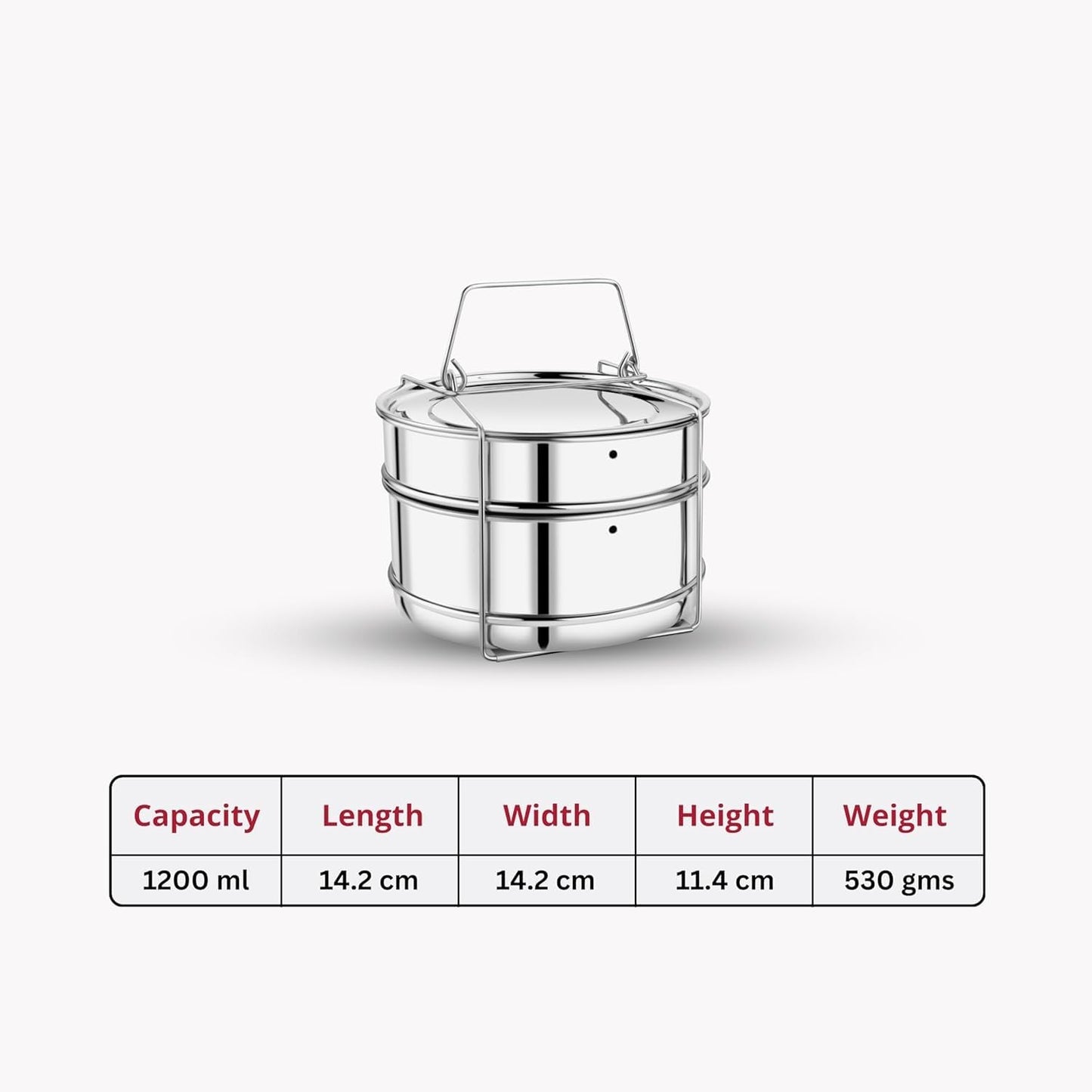Durochef Stainless Steel Cooker Separator | Suitable for 3 Litres Prestige Popular and Popular Plus Outer Lid Pressure Cookers
