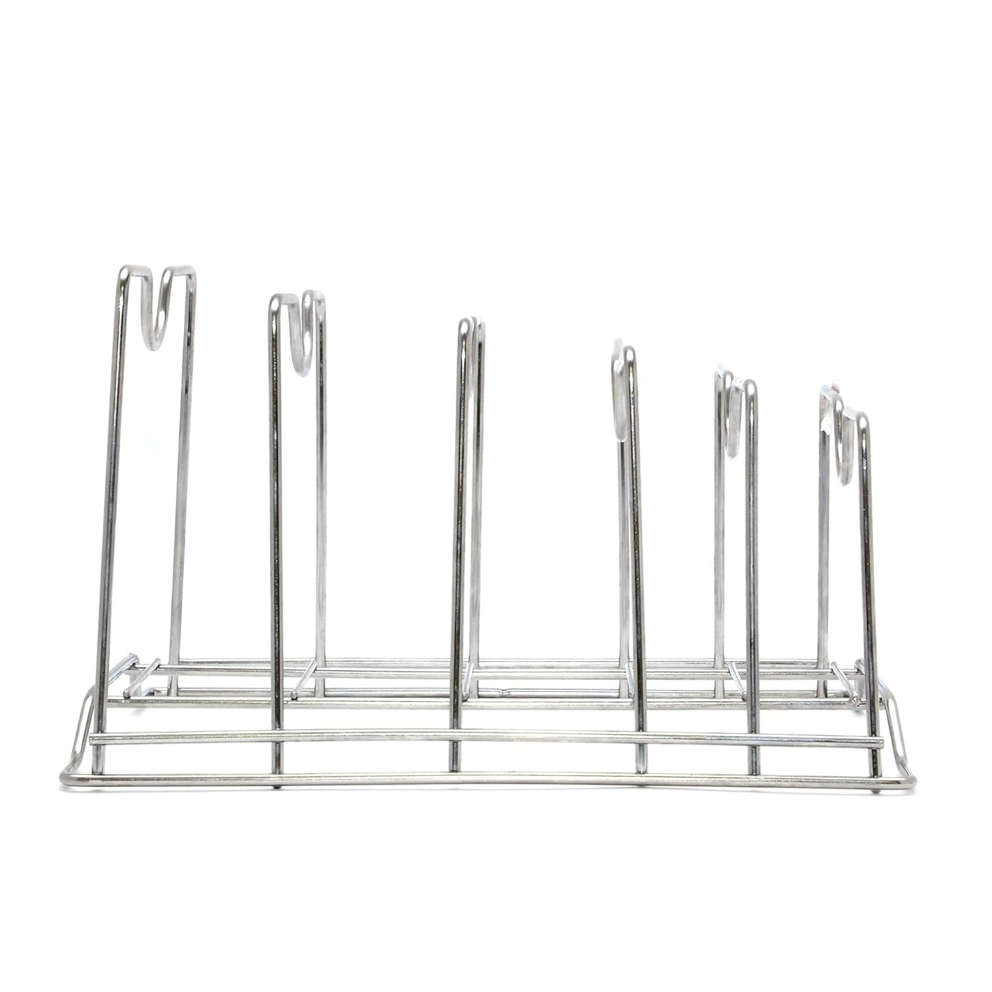 Druochef Pan Stand, Stainless Steel, 5-Rack Kitchen Organiser