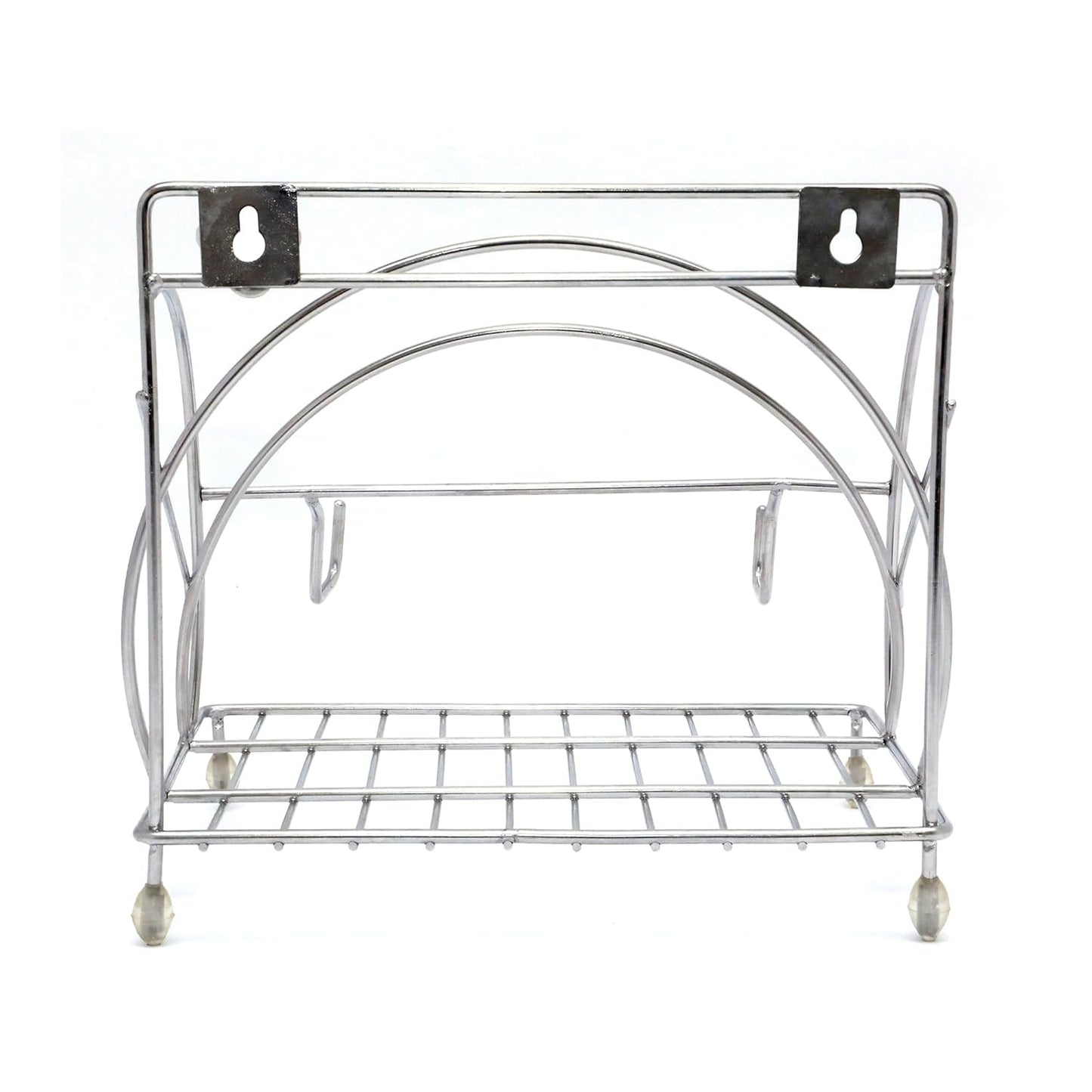 Durochef Stainless Steel Chakla Belan,Tawa and chimta Stand for kitchen