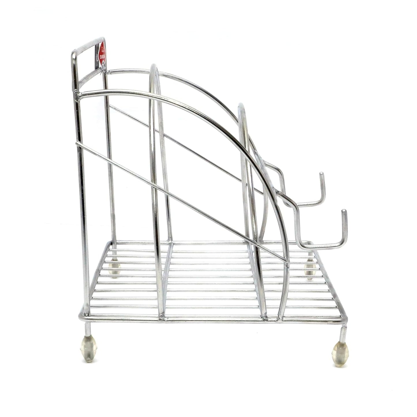 Durochef Stainless Steel Chakla Belan,Tawa and chimta Stand for kitchen