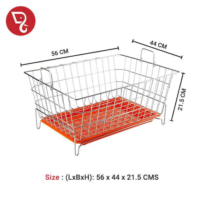 Stainless Steel Dish Drainer/Kuda/Rack/Stand with Detachable Drip