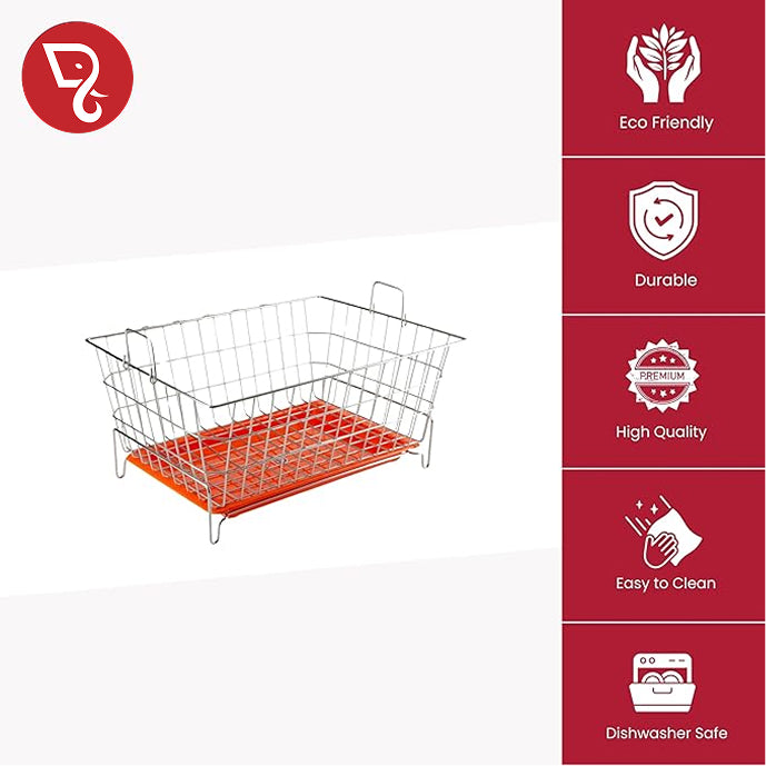 Stainless Steel Dish Drainer/Kuda/Rack/Stand with Detachable Drip