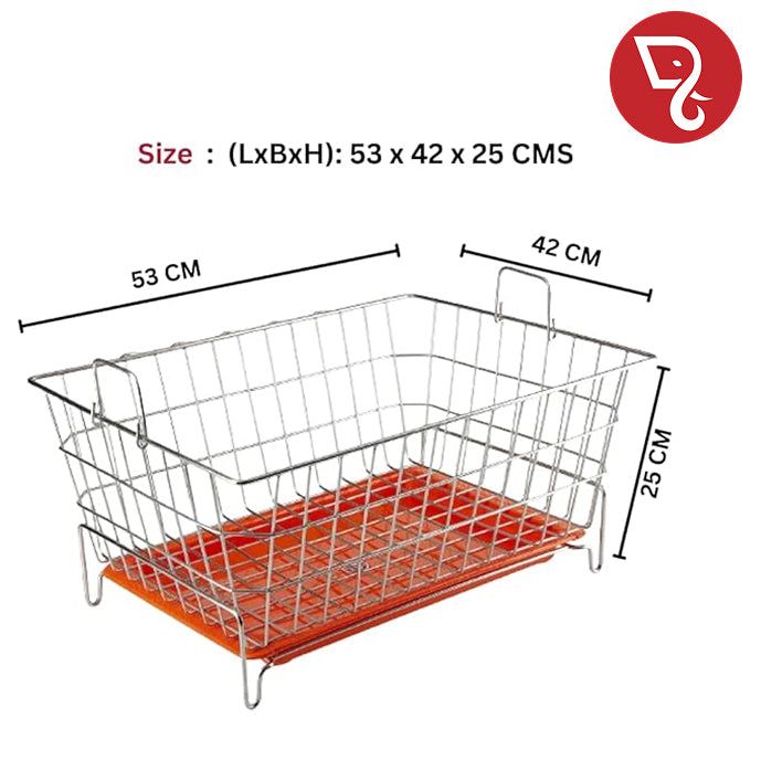 Stainless Steel Dish Drainer/Kuda/Rack/Stand with Detachable Drip