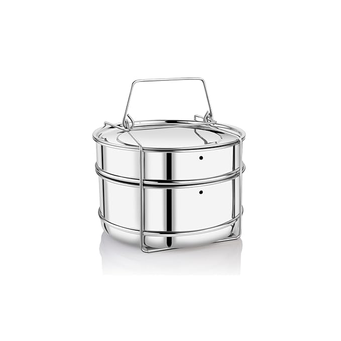 Durochef Stainless Steel Cooker Separator | Suitable for 4 Litres Prestige Popular and Popular Plus Outer Lid Pressure Cookers