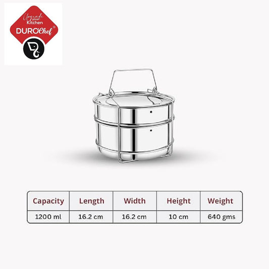Durochef Stainless Steel Cooker Separator | Suitable for 4 Litres Prestige Popular and Popular Plus Outer Lid Pressure Cookers
