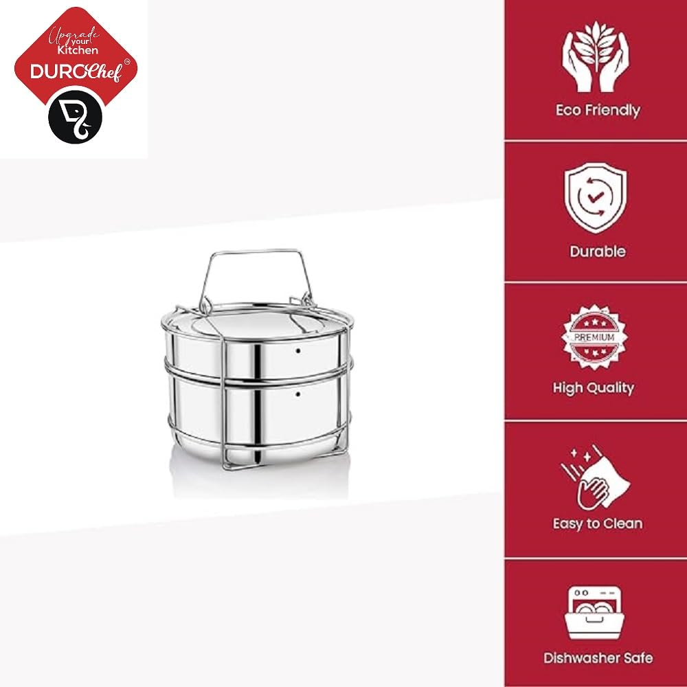 Durochef Stainless Steel Cooker Separator | Suitable for 4 Litres Prestige Popular and Popular Plus Outer Lid Pressure Cookers