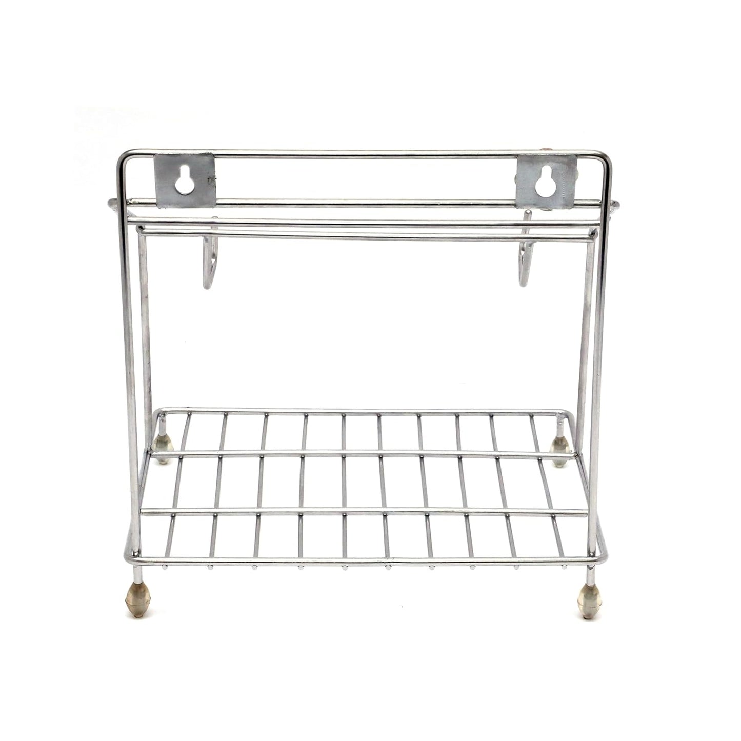 Durochef Kitchen Utensil Stand, Stainless Steel Wall Mount Organizer, 4-in-1 Rolling Pin and Board Holder
