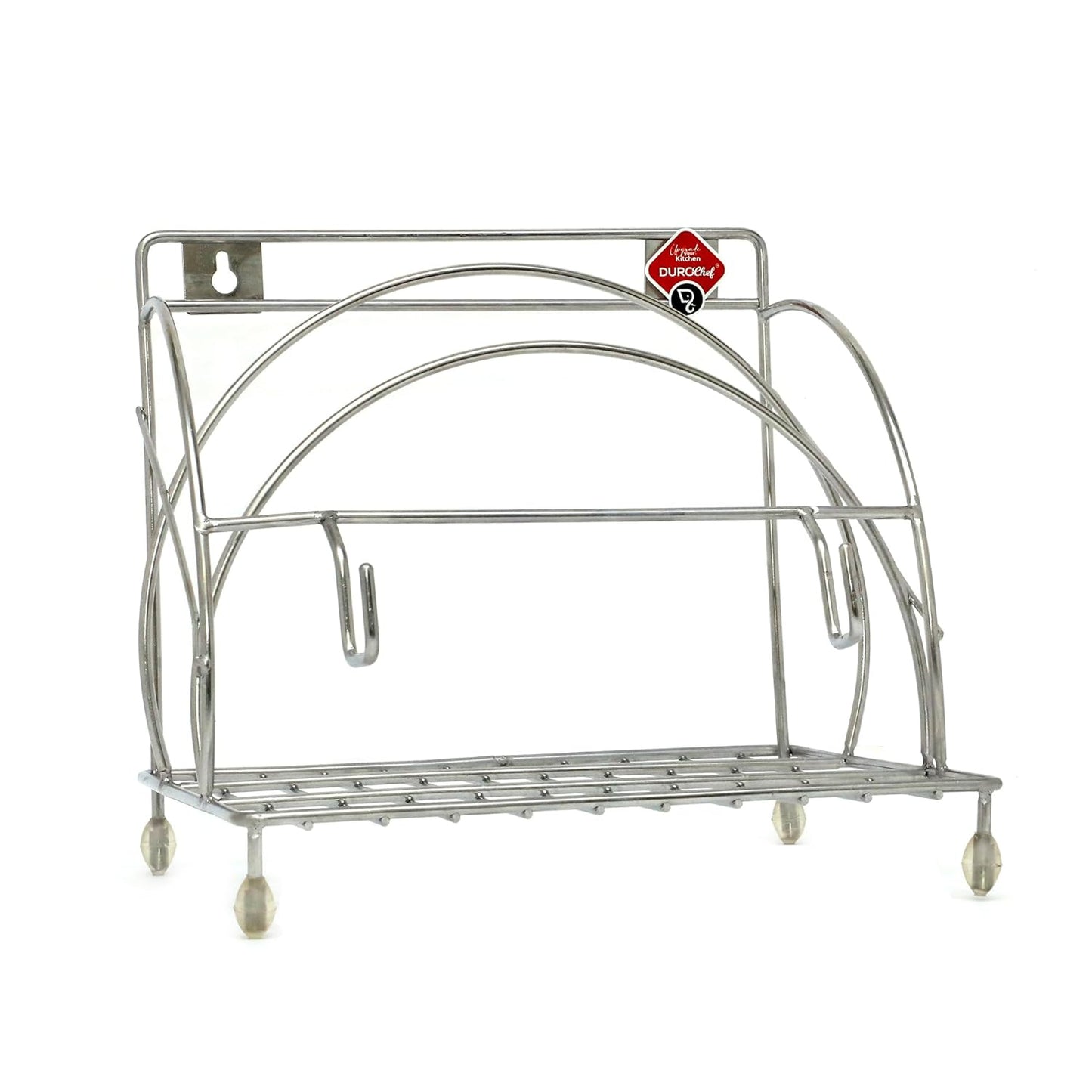 Durochef Stainless Steel Chakla Belan,Tawa and chimta Stand for kitchen